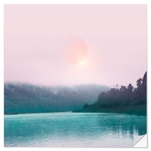Sticker mural Paysage pastel 06