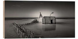 Wood print Mule bunker in Blåvand III