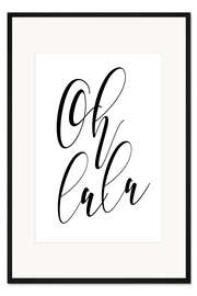 Gerahmter Kunstdruck Oh la la