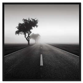 Gerahmter Kunstdruck Straße ins Nichts