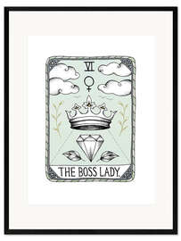 Impressão artística com moldura The Boss Lady 