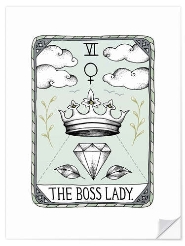 Autocolante decorativo The Boss Lady 