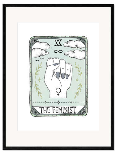 Impressão artística com moldura The Feminist 