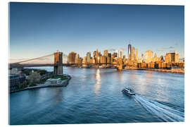 Acrylic print Manhattan skyline in New York City, USA