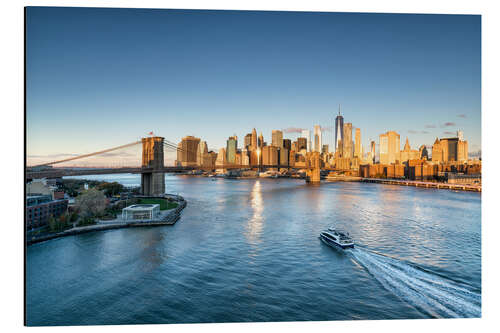 Aluminium print Manhattan skyline in New York City, USA