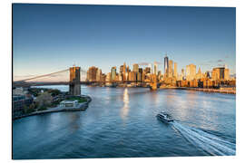 Aluminium print Manhattan skyline in New York City, USA