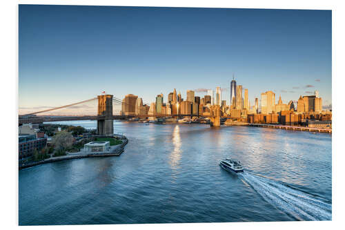 Hartschaumbild Manhattan Skyline in New York City, USA