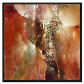 Gerahmter Kunstdruck abstrakte komposition