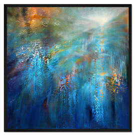 Gerahmter Kunstdruck Ein blauer Morgen - Annette Schmucker