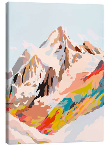 Canvas print Mountains of glass