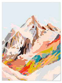 Sticker mural Montagne de verre