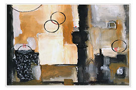 Wandbild  Abstract brown - Niksic Katarina