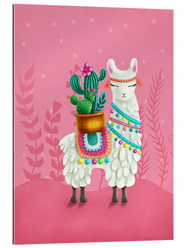 Gallery print Illustration of a cute llama