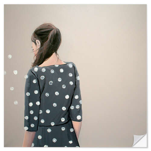 Wall sticker White dots