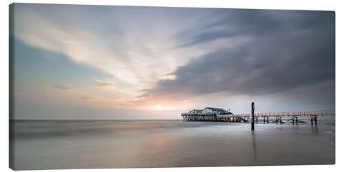 Canvas print 54Grad beach bar in St.Peter-Ording II