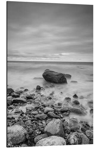 Cuadro de aluminio Granite in the Baltic Sea (long exposure)