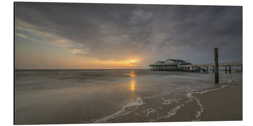 Obraz na aluminium 54Grad beach bar in St.Peter-Ording I