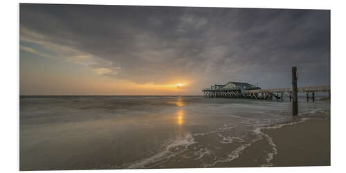 Foam board print 54Grad beach bar in St.Peter-Ording I