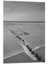 Stampa su vetro acrilico Mystical groyne on Sylt VI