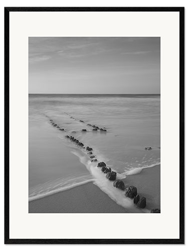 Innrammet kunsttrykk Mystical groyne on Sylt VI