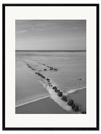 Innrammet kunsttrykk Mystical groyne on Sylt VI