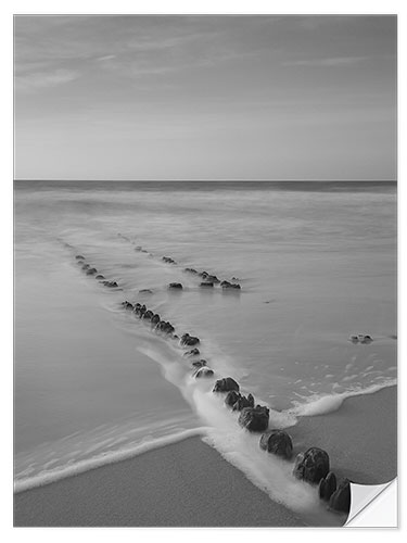 Naklejka na ścianę Mystical groyne on Sylt VI