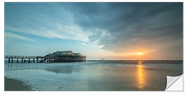 Selvklebende plakat 54Grad beach bar in St.Peter-Ording III