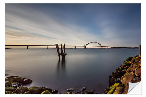 Sisustustarra Fehmarnsund Bridge in the evening light (long exposure)