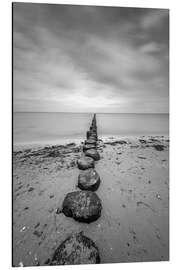 Magnettafel Buhne auf Rügen (Langzeitbelichtung)