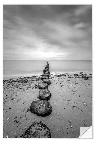 Sisustustarra Groyne on Rügen (long exposure)