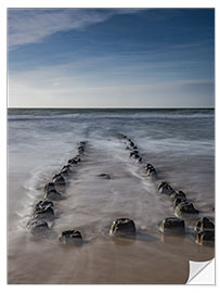 Naklejka na ścianę Groyne on Sylt (long exposure)