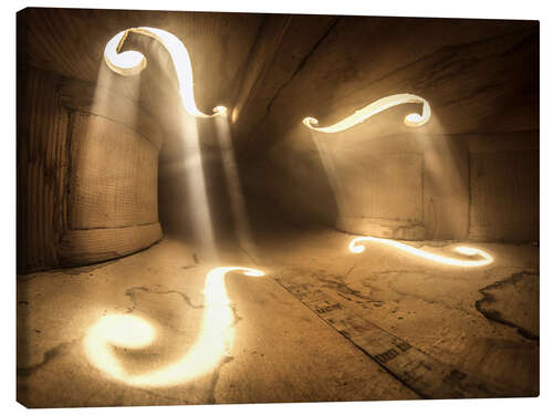 Leinwandbild Inside Violin X
