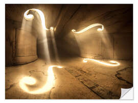 Wandsticker Inside Violin X - Adrian Borda