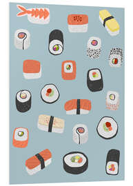 Foam board print Sushi from Maki to Nagiri