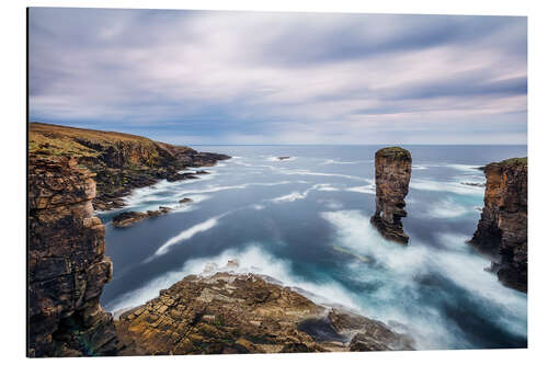 Aluminium print Yesnaby Cliffs on Orkney Islands