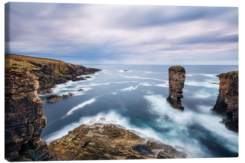 Canvas print Yesnaby Cliffs on Orkney Islands