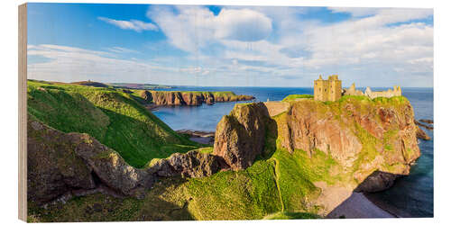 Wood print Dunnottar Castle near Stonehaven