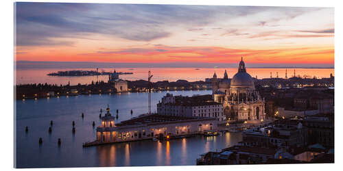 Quadro em acrílico Salute church at sunset, Venice