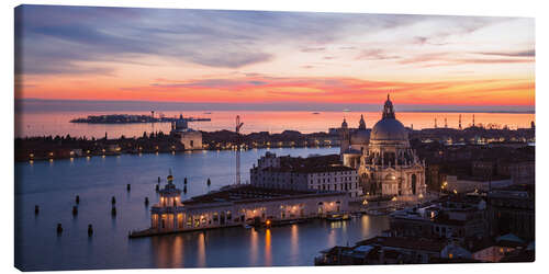 Canvas-taulu Salute church at sunset, Venice