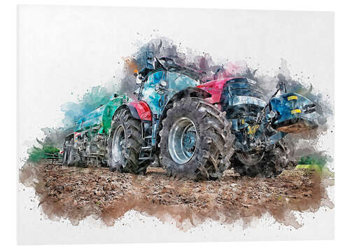 PVC print  tractor 