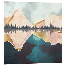 Magnettafel Reflexion im See