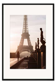 Gerahmter Kunstdruck Eiffelturm von Trocadero, Paris