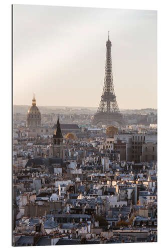 Quadro em plexi-alumínio Sunset over Tour Eiffel, Paris