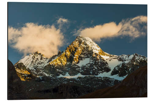 Aluminium print Alpenglow at Großglockner