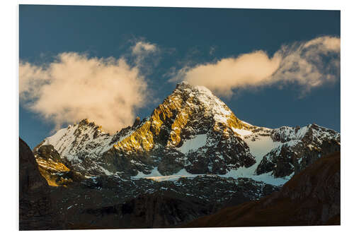 Foam board print Alpenglow at Großglockner