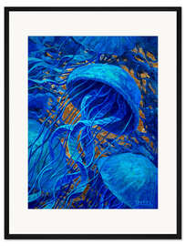 Gerahmter Kunstdruck Das goldene Gut I