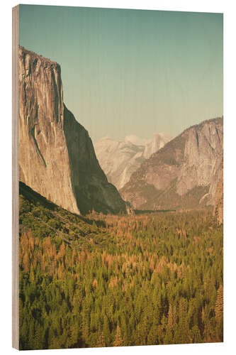 Holzbild Yosemite Tal XI