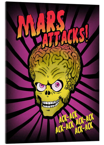 Acrylic print Mars Attacks!