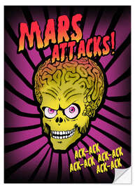 Sticker mural Mars Attacks! (anglais)