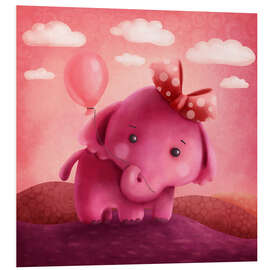 Foam board print Pink Elephant